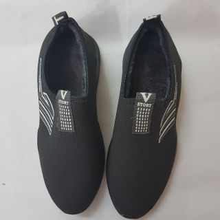 Giày lười siêu nhẹ lót nỉ nam