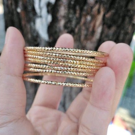 (Có Video) Bộ Ximen Trúc 07 chiếc Mạ Vàng 18K Cao Cấp Rất Bền Làm Đẹp Cho Chị Em Đeo Hằng Ngày, Tiệc Cưới - Lokalo