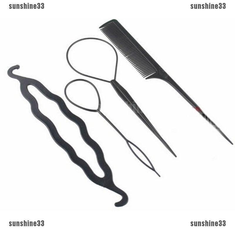 Bộ 4 Dụng Cụ Tạo Kiểu Tóc Đuôi Ngựa