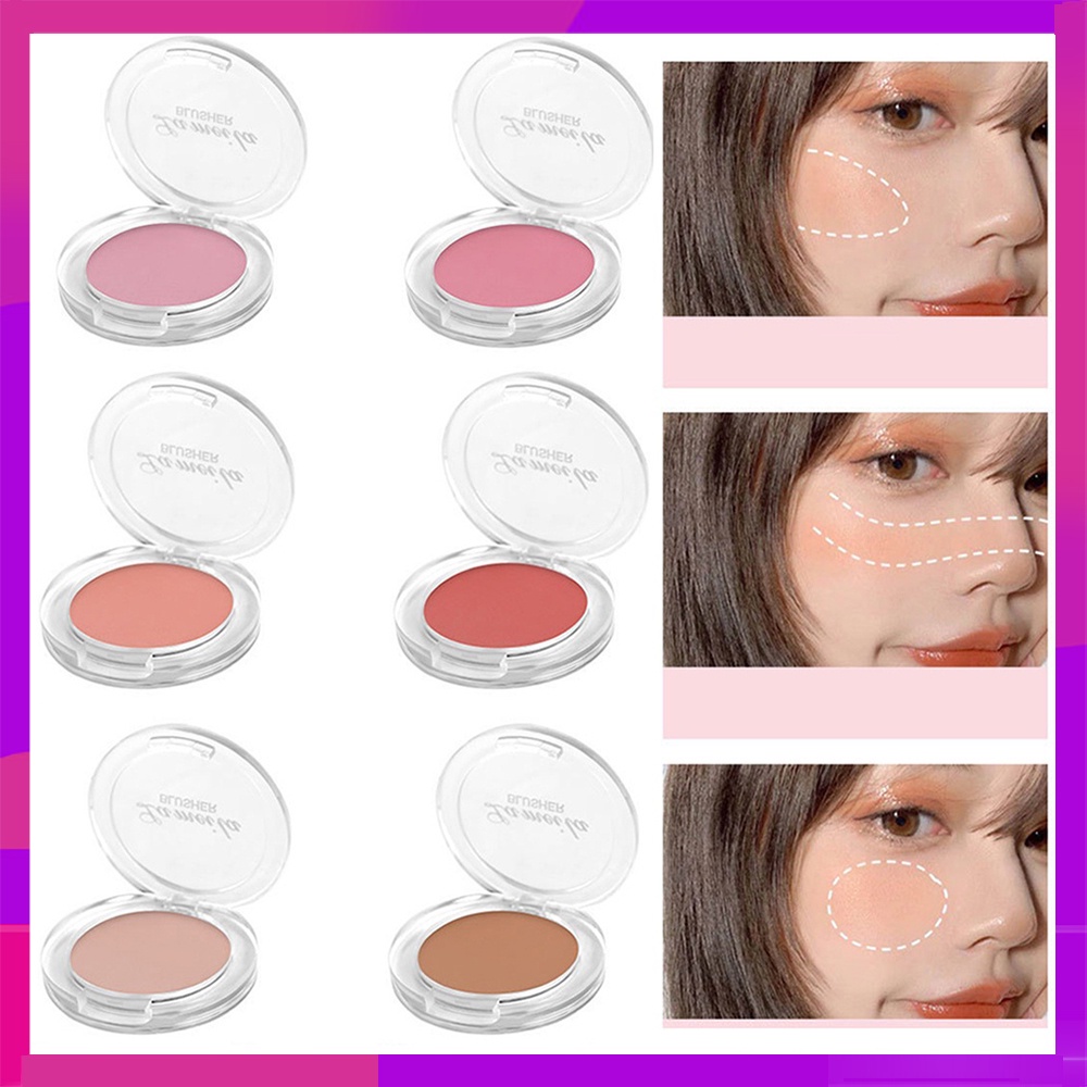 Bảng Phấn Má Hồng/Bắt Sáng 6 Màu Trang Điểm Làm Đẹp