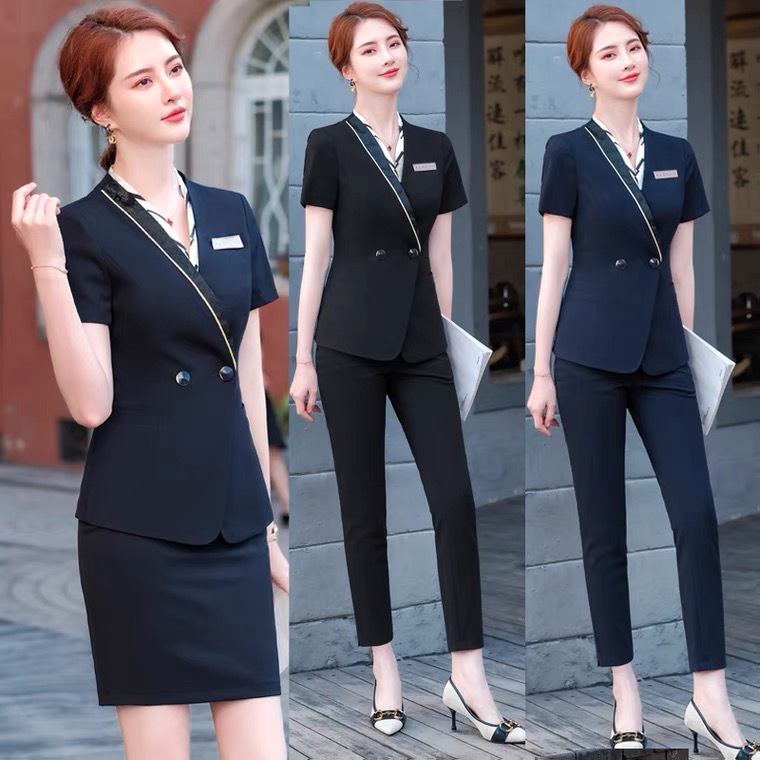 Áo Đồng Phục Nhân Viên Phục Vụ Khách Sạn Tay Ngắn 861