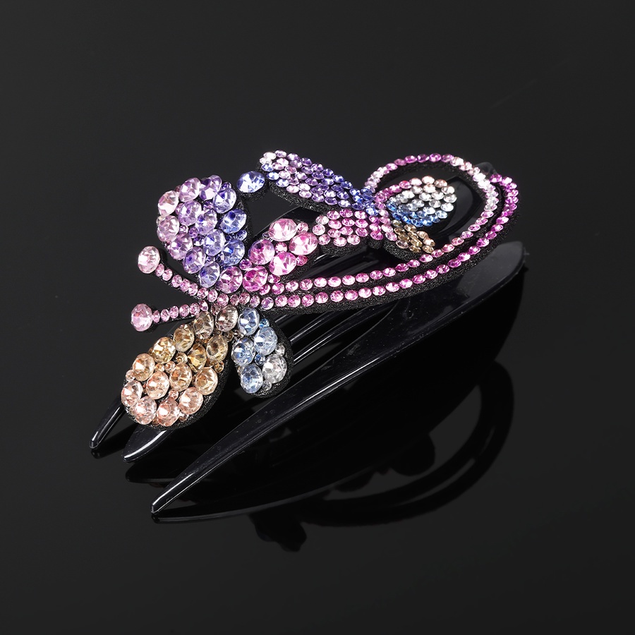 Kẹp Tóc Hình Bướm / Vịt Đính Đá Pha Lê Phong Cách Hàn Quốc