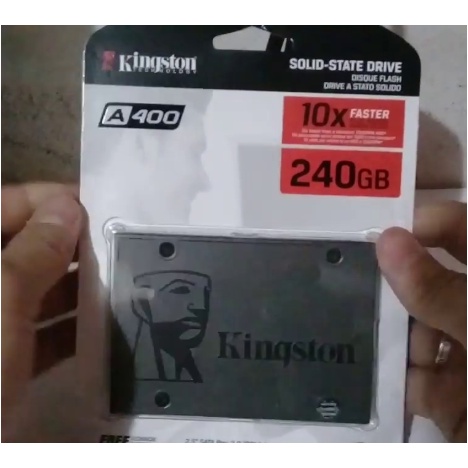 [Tặng dây sata] Ổ cứng SSD Kingston A400 240GB 2.5 inch SATA3 (Đọc 500MB/s - Ghi 450MB/s) chính hãng bảo hành 3 năm