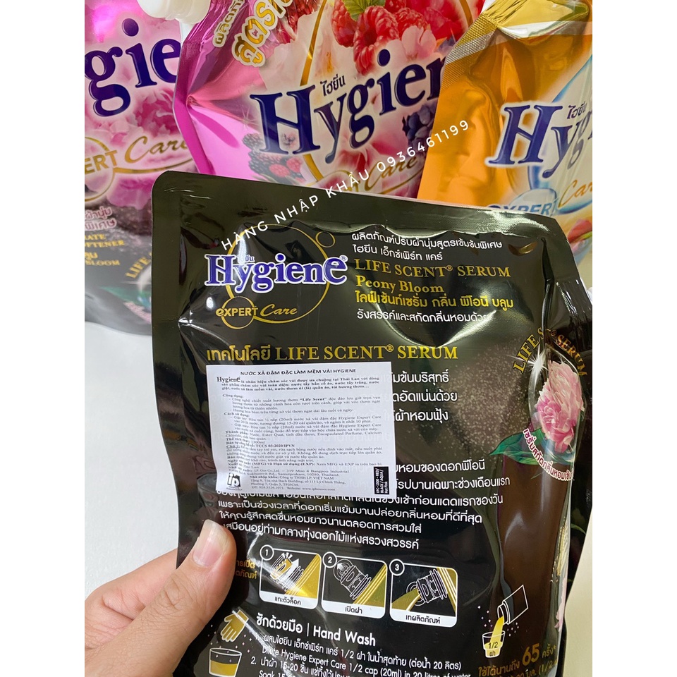 Nước xả vải quần áo Đậm Đặc Hygiene 1300ml -Chính Hãng Thái Lan