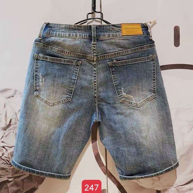 Quần Short Nam Chất Jean Co Giãn, Quần Đùi Nam thời trang cao cấp MuradFashion NT43