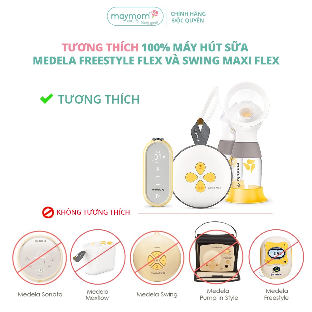 Dây Hút Sữa Medela Freestyle Flex Thương Hiệu Maymom, Không Chứa BPA, An Toàn 100%, Vệ Sinh Dễ Dàng