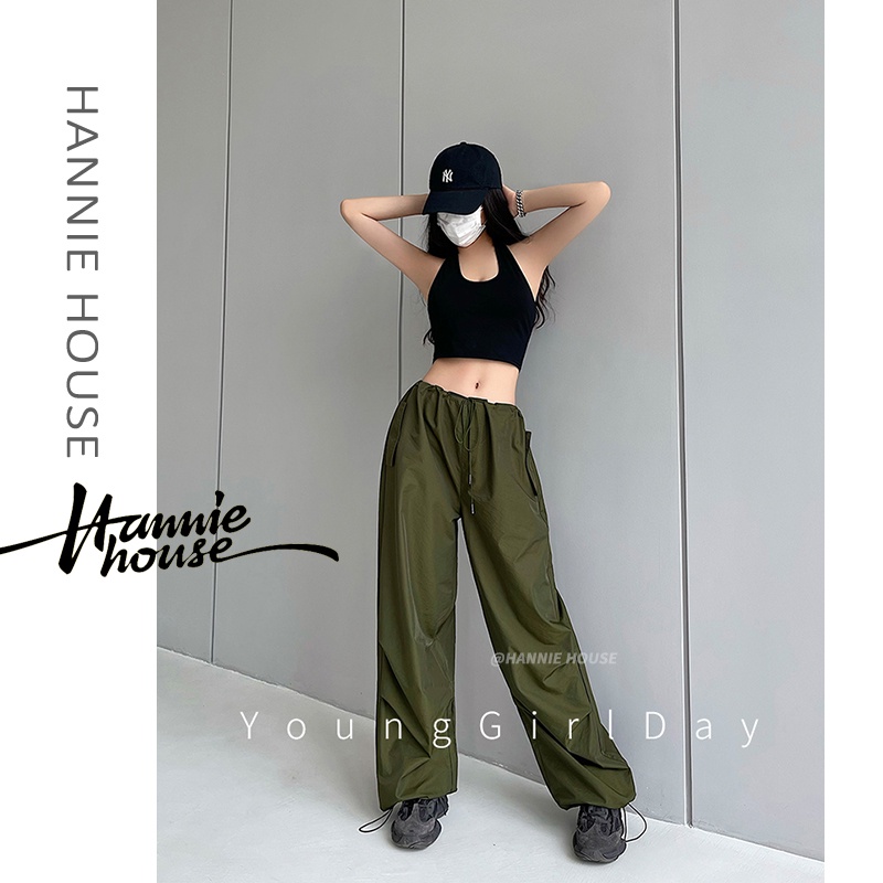 Quần Jogger Ống Rộng Màu Sắc Đơn Giản Cho Nữ