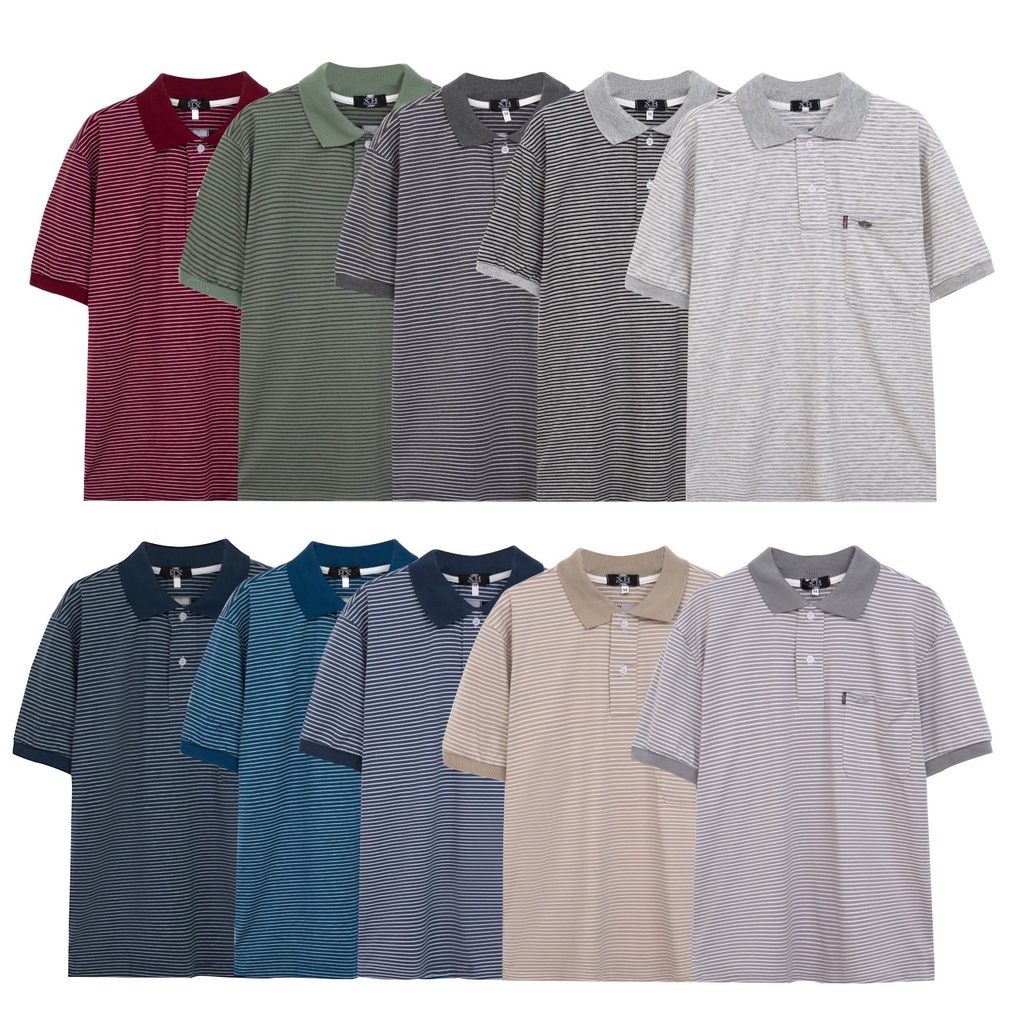 Áo Thun Nam Có Túi Trung Niên Loại Trơn Cổ Bẻ From Rộng Tay Lỡ SUNMEN ATNTN001 Đủ Màu Size M L XL ,2XL 3XL