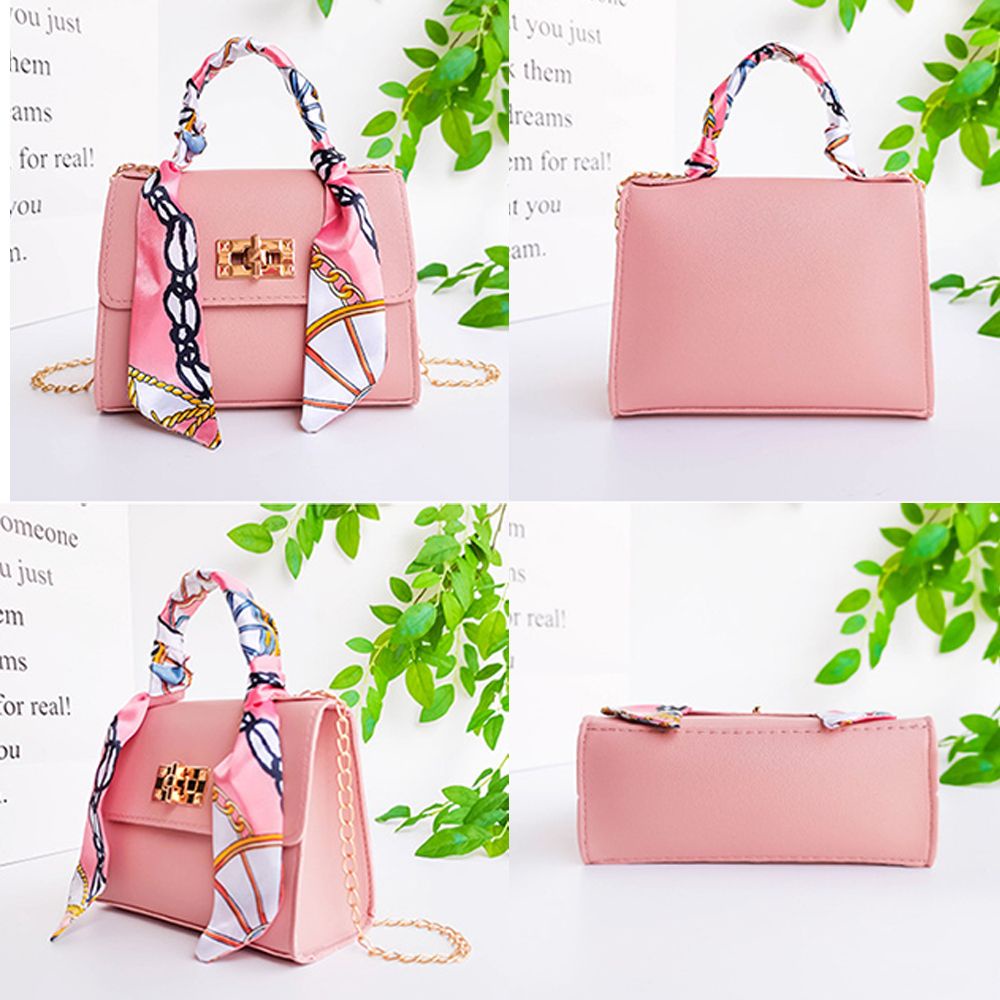 MIHAN1 Oxford Crossbody Bag Lock Chain Mobile Phone Bag Shoulder Bag Nylon Satchel Fashion Handbag Silk Scarves Women's Shoulder Square Bag/Multicolor