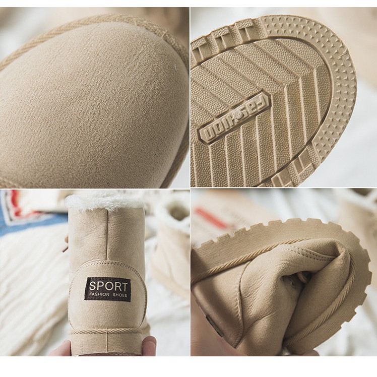 [Hàng Có Sẵn] Boot nữ - giày bốt nữ cao cổ lót lông mùa đông siêu ấm MS203 | BigBuy360 - bigbuy360.vn