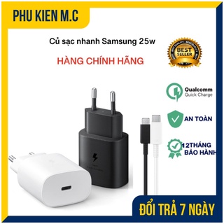 Bộ sạc nhanh sam sung 25w note 10 zin chính hãng.