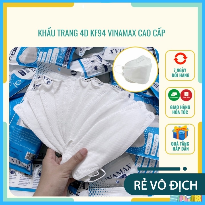 Khẩu trang 4D KF94 Chống Bụi Mịn Và Kháng Khuẩn