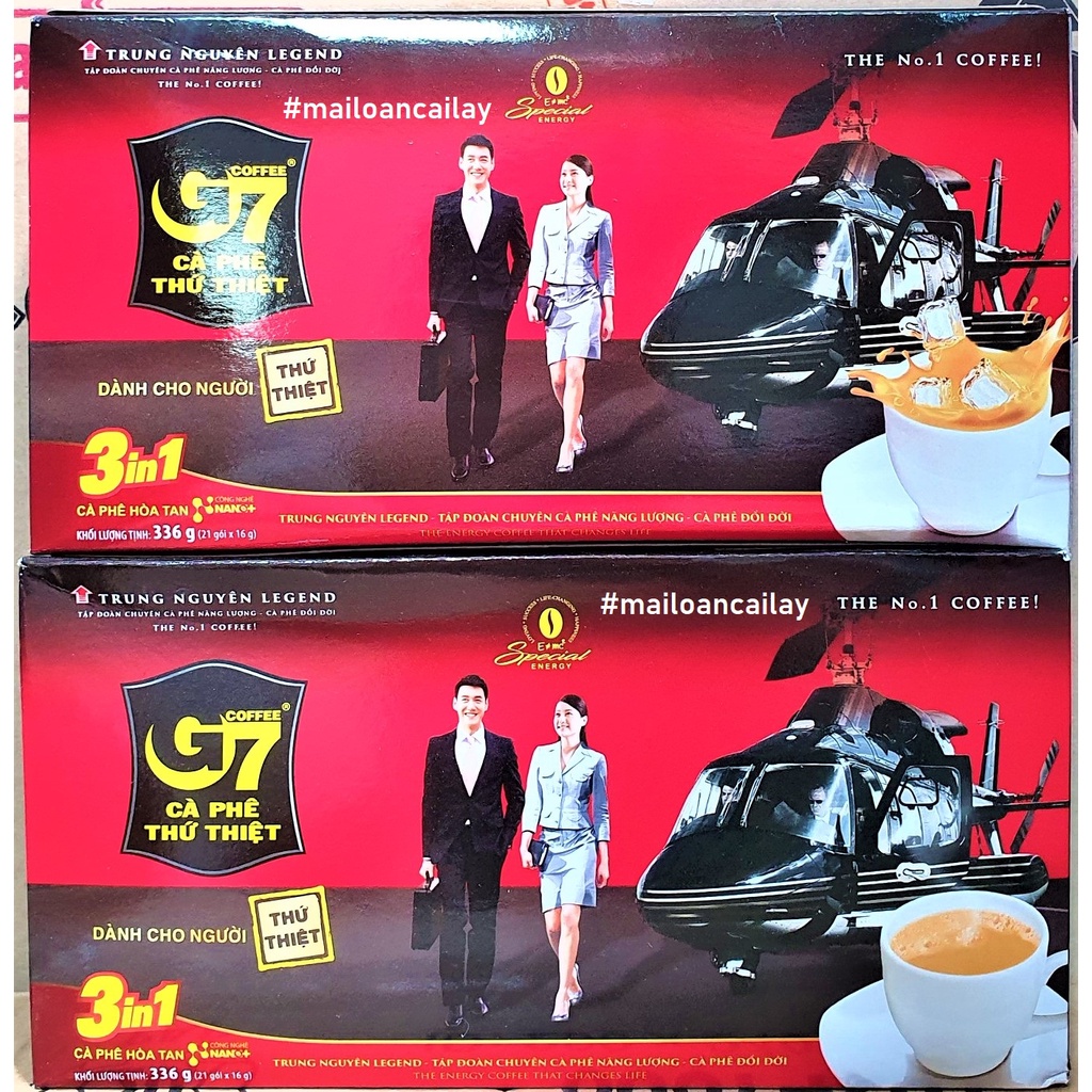 [Mã GROSALE1 giảm 8% đơn 500K] Cafe Trung Nguyên G7 Hộp 21 gói