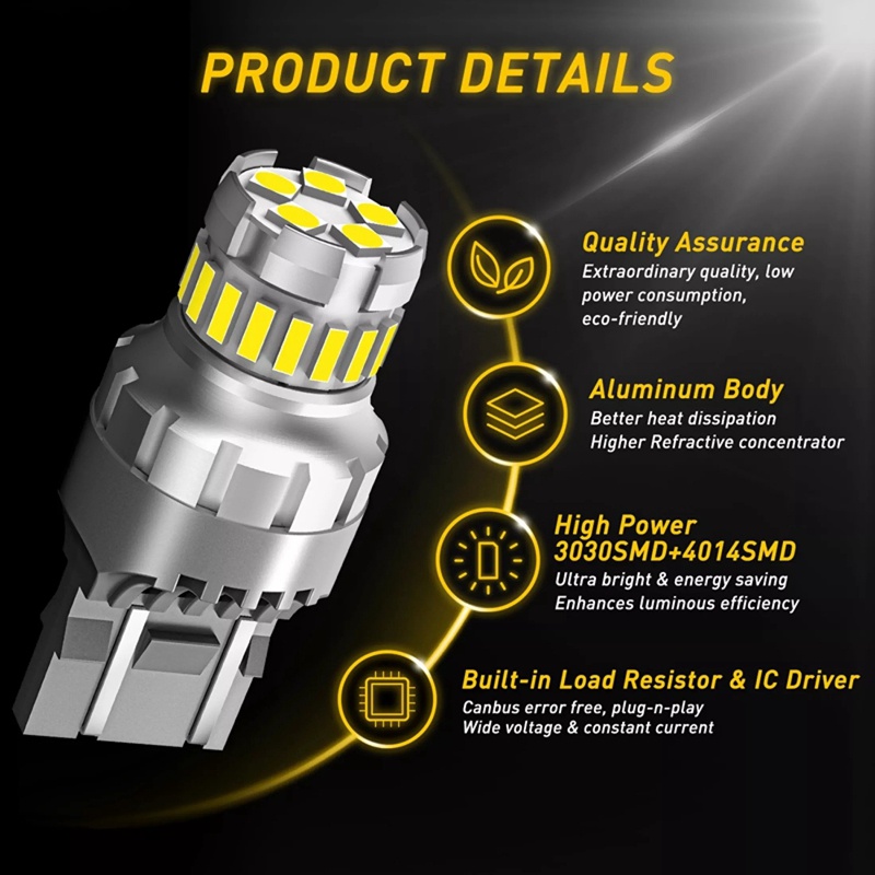 Bóng Đèn LED Đuôi Xe Hơi Siêu Sáng T20 7440 W21W W21 / 5W 7443 6500K