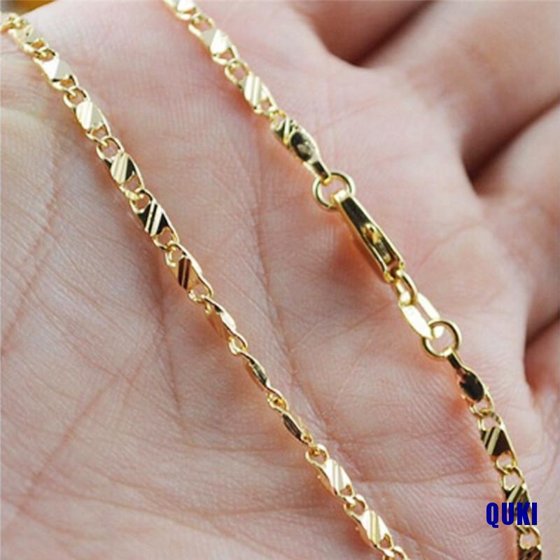 vòng cổ Nam Mạ Vàng 2mm 16-30 Inch