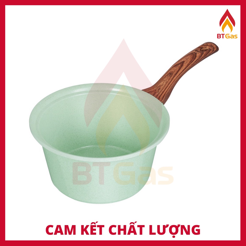 Nồi đúc đáy từ Green Cook, nồi chống dính đáy từ men đá xanh ngọc Green Cook