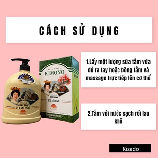 Sữa Tắm Trắng Da Kimono (1200ml)