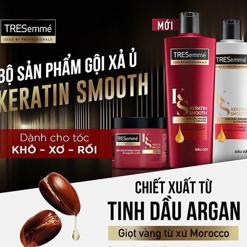 BỘ 3 GỘI – XẢ - Ủ TRESEMME KERATIN SMOOTH