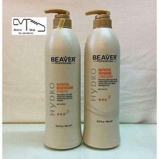Dầu gội xả siêu dưỡng mềm mượt Beaver Nutritive +++3 768ml