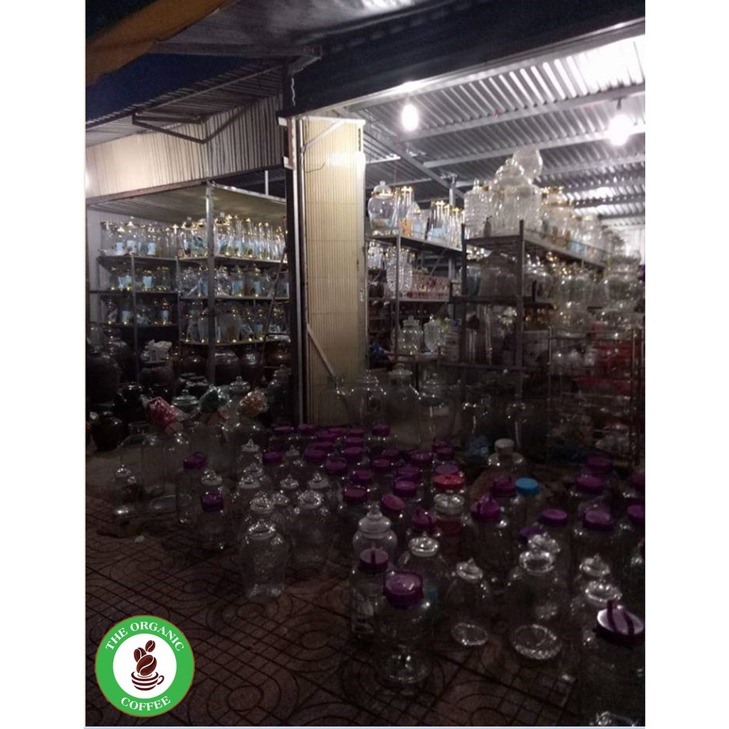 BÌNH THỦY TINH VÀ HŨ THỦY TINH NGÂM RƯỢU HS1.8L-THỦY TINH KHÔNG CHÌ