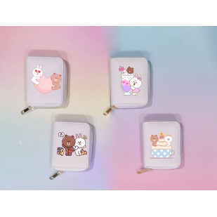 Ví gấu brown VNI6 thỏ cony vịt sally bóp ví dáng ngắn hoạt hình cute thần tượng dễ thương