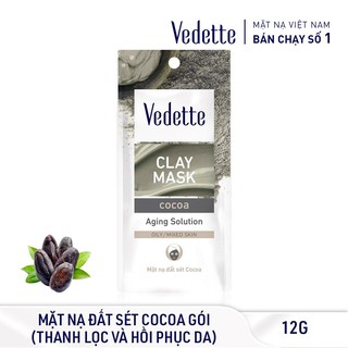 ❤️ COMBO 6 MẶT NẠ ĐẤT SÉT BÙN 12g VEDETTE