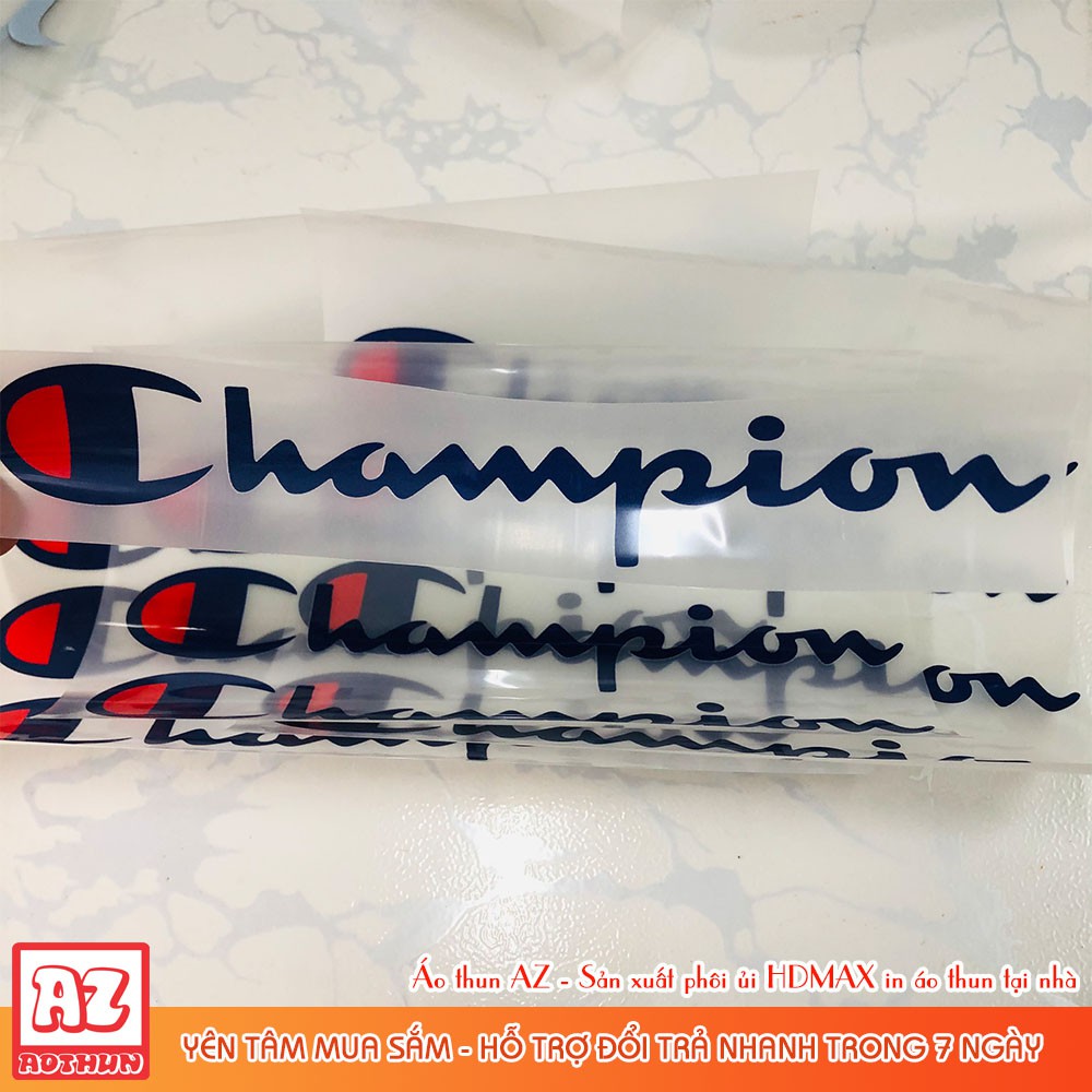 Hình ủi nhiệt Champion heo Peppa HDMAX nhiều kích thước - Patch Sticker logo ủi HD22