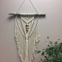 Macramé lồng dây treo tường mini