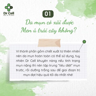 Men ủ trắng da mặt Dr Cell 50ml