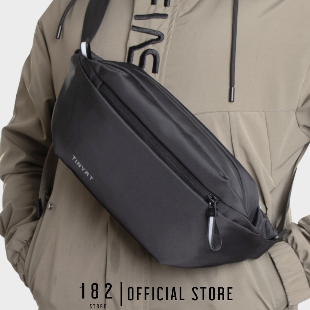Túi Đeo Chéo Nam TINYAT Chất Liệu Polyester Chống Nước Nhiều Ngăn Đeo Bao Tử, Ngực Hông Cao Cấp - The Black Box | BigBuy360 - bigbuy360.vn