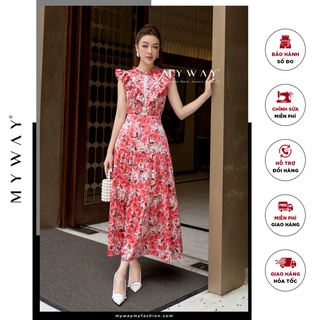 Đầm Hè Nữ Đi Chơi MY WAY Tay Cánh Tiên Dáng Xòe Cao Cấp 9MD1129 Ha0