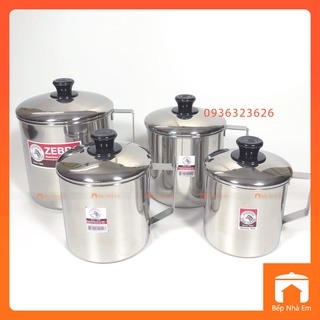 Ca Uống Nước Inox 304 ZEBRA Có Nắp Nhiều Dung Tích 0.4L - 0.5L - 0.7L - 1L - 1.2L - 1.6L. Nhập Khẩu Thái Lan