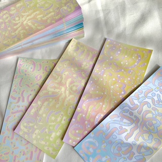 Confetti stickers - starry confetti stikers - trang trí sổ planner, top loader kpop phong cách hàn quốc.