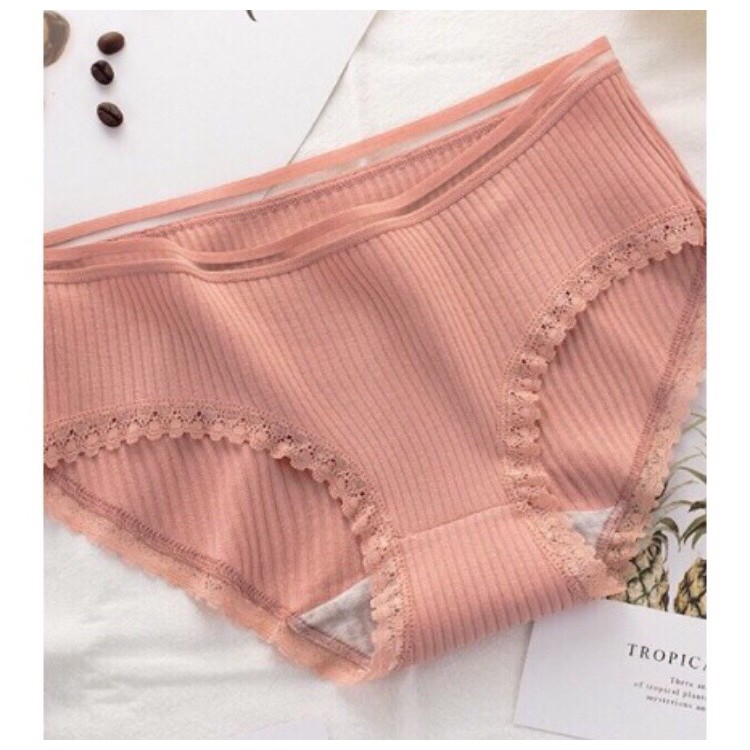 quần lót cotton viền ren nhỏ | BigBuy360 - bigbuy360.vn