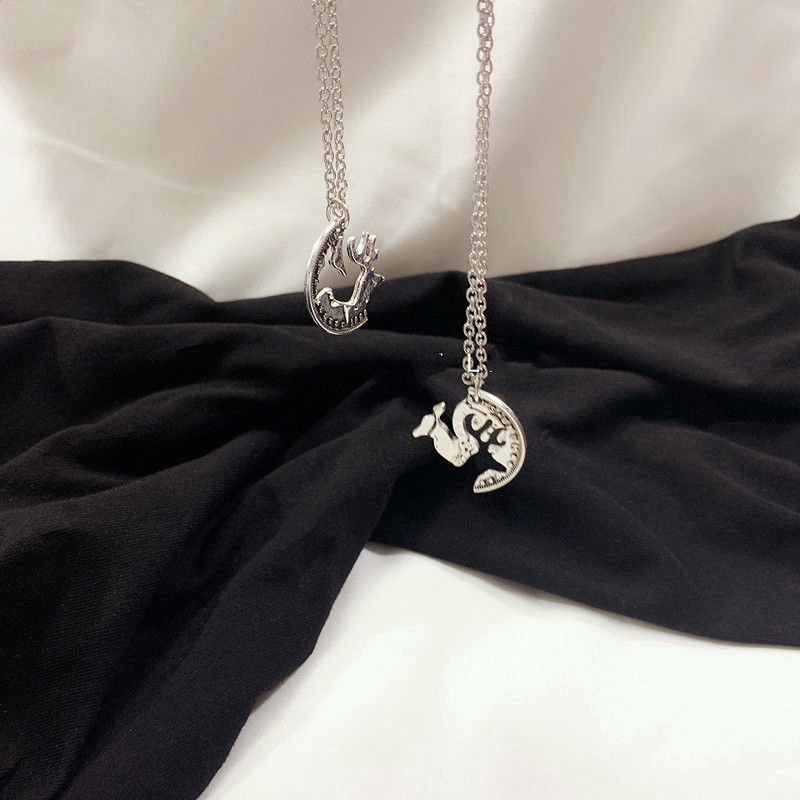 Dây Chuyền Thời Trang Mặt Hình Sừng Nai Đơn Giản Sáng Tạo 23074 Cho Cặp Đôi