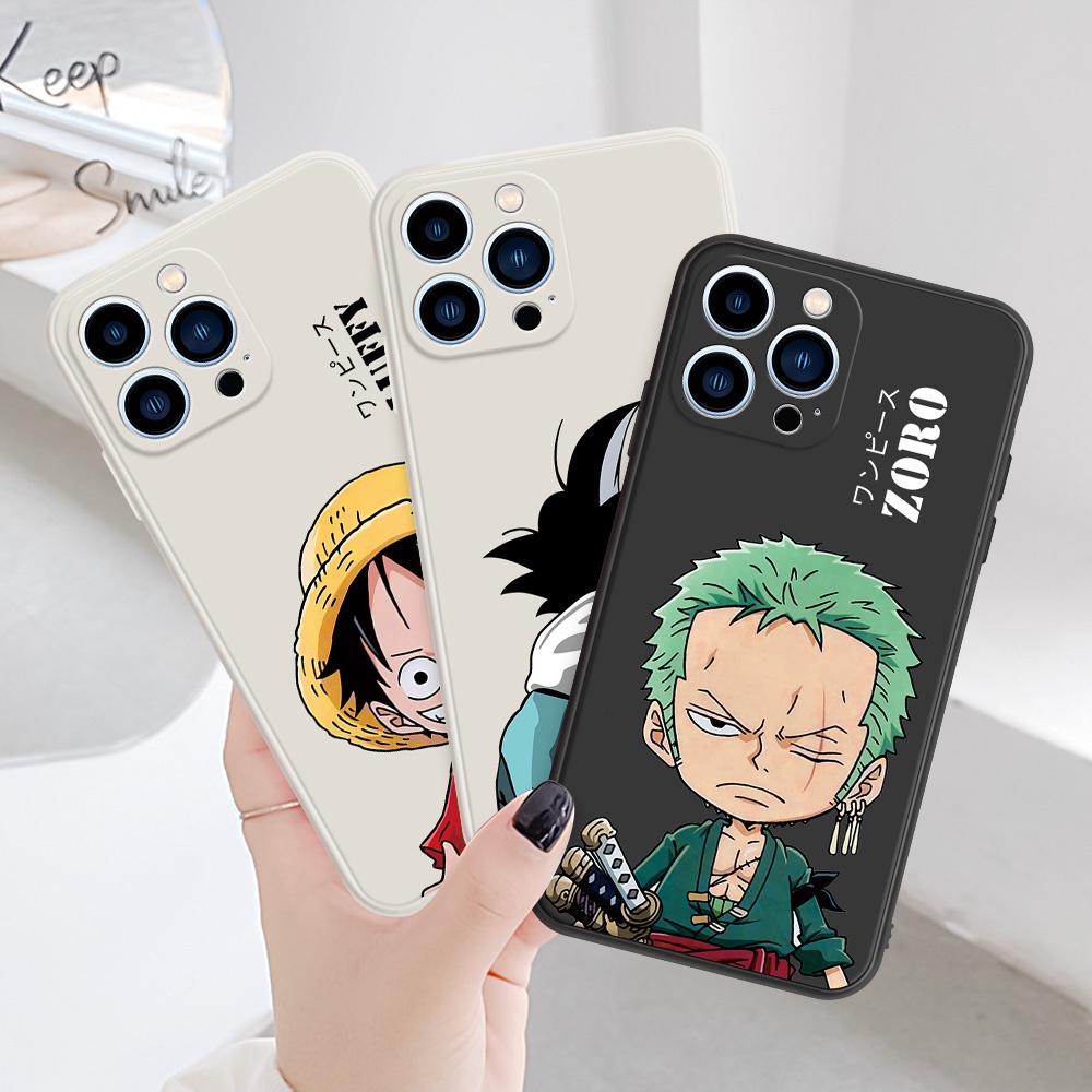 Compatible for Ốp Điện Thoại Tpu Mềm Hình Luffy Zoro Cho iPhone 13 Pro Max 12 11 Xs Max XR 7 8 Plus SE2 SE3 SE 2022 6 6S Plus #H054