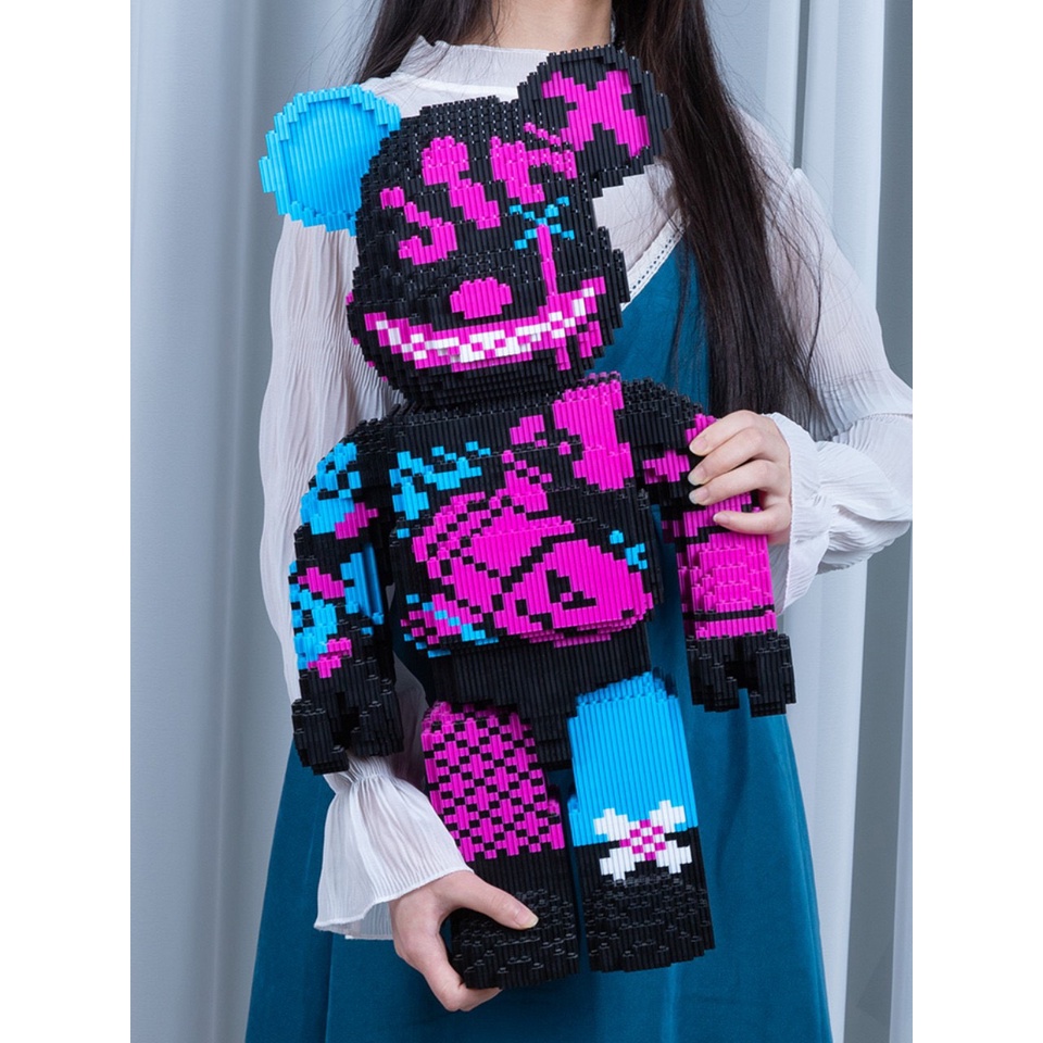 Lego Lắp Ráp Mô Hình Trưng Bày Gấu BearBrick