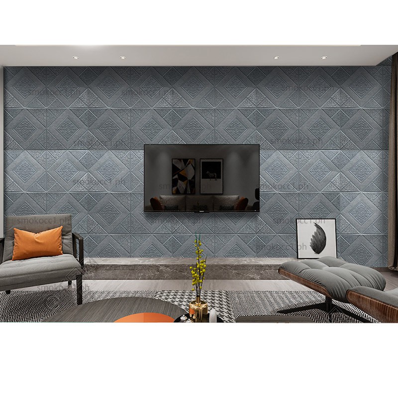 Sticker Xốp Dán Tường Trang Trí Phòng Ngủ Họa Tiết 3D Chống Thấm Nước