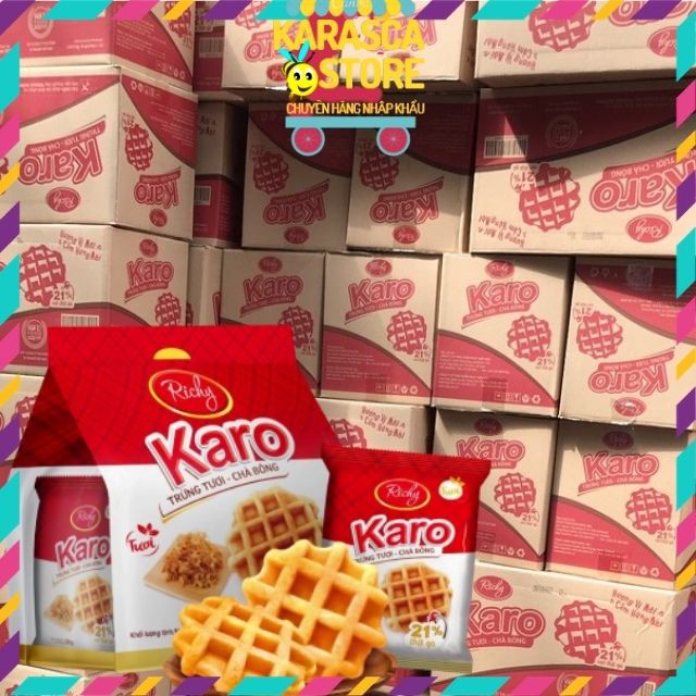 Bánh Karo Thùng 48,Bánh Karo Trứng Tươi Chà Bông Cho Bữa Sáng Tiện Lợi | BigBuy360 - bigbuy360.vn