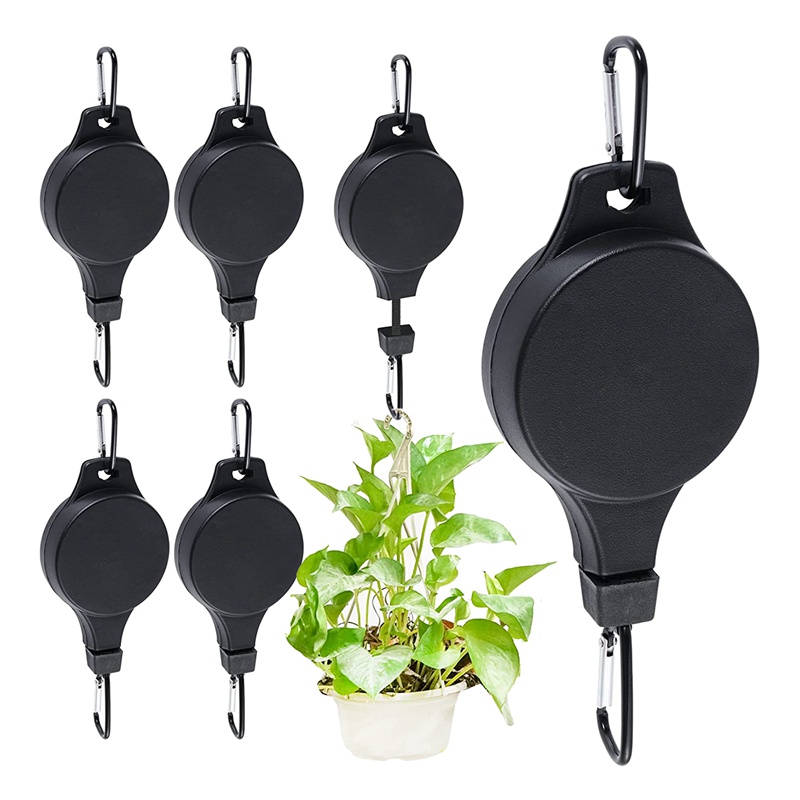 Set 6 Ròng Rọc Treo Chậu Cây Có Thể Điều Chỉnh Độ Cao