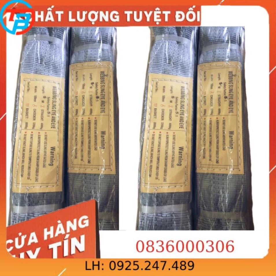 [GIÁ SỈ] Dây Cáp Vải Cẩu Hàng 4 Tấn (Dây Bẹ- Đủ Size)  - Cáp Thép Thái Bình Vina