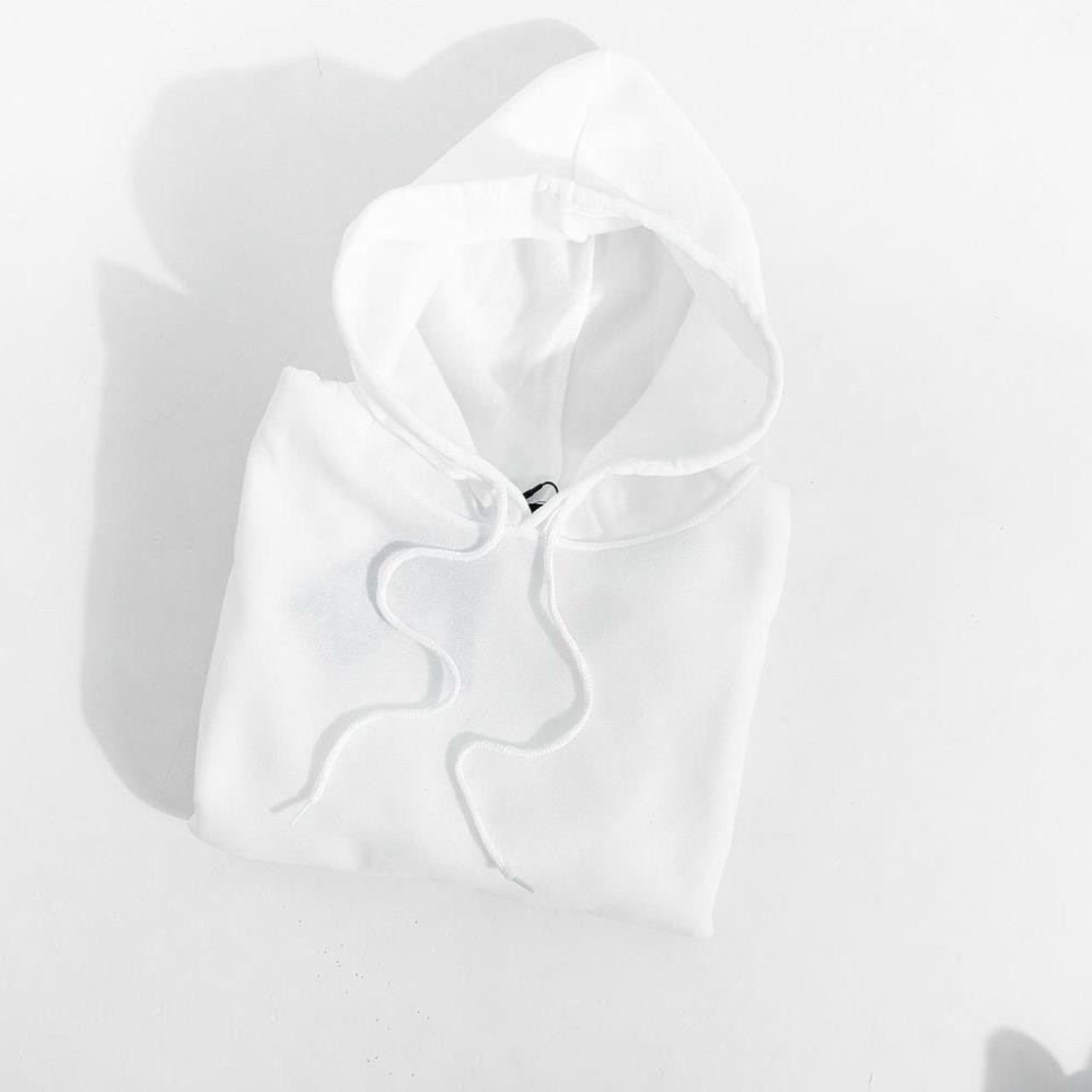 Hoodie nam nữ unisex đôi cặp form rộng trơn trắng đen có mũ đẹp chất nỉ phong cách trẻ trung Hàn Quốc | BigBuy360 - bigbuy360.vn