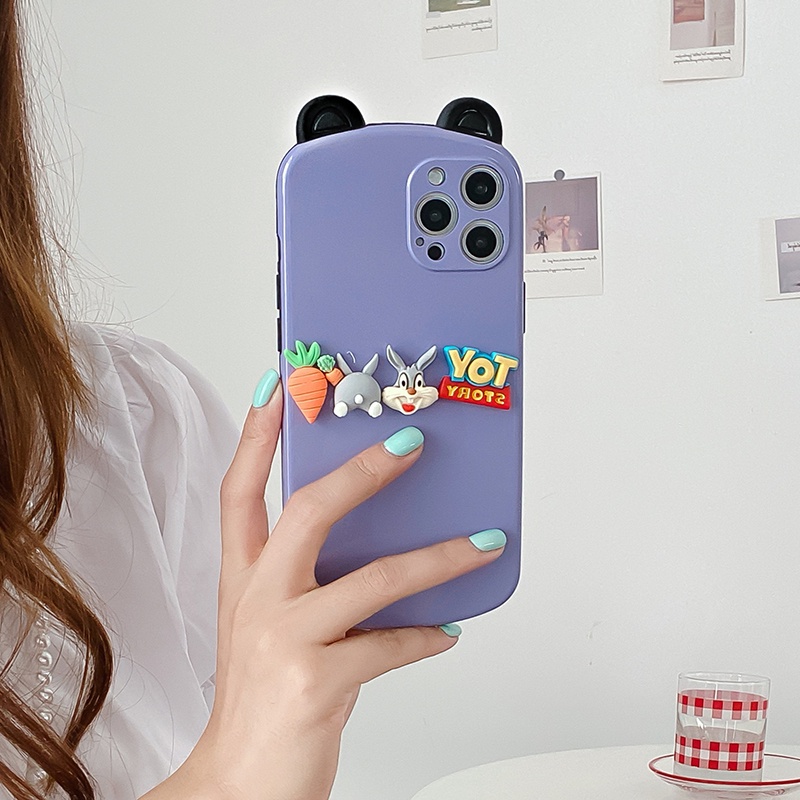 Ốp Điện Thoại Bảo Vệ Toàn Diện Chống Rơi Hình Tai Gấu Cho Iphone 12 Pro Max 12pro 12 Mini Se2020 11pro Max 11pro 11 Ix Xr Xs Max 7 8 Plus | BigBuy360 - bigbuy360.vn