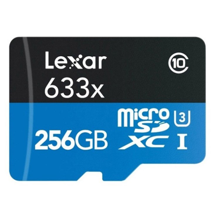 Thẻ nhớ Micro SD lexar 633x 256GB UHSI U3 95Mbs