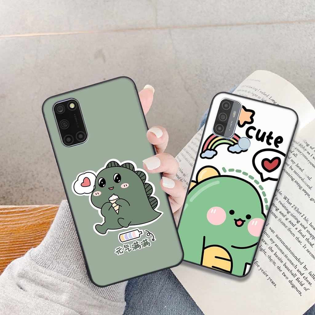 Ốp lưng Oppo A52 - A92 - A53 in hình khủng long cute