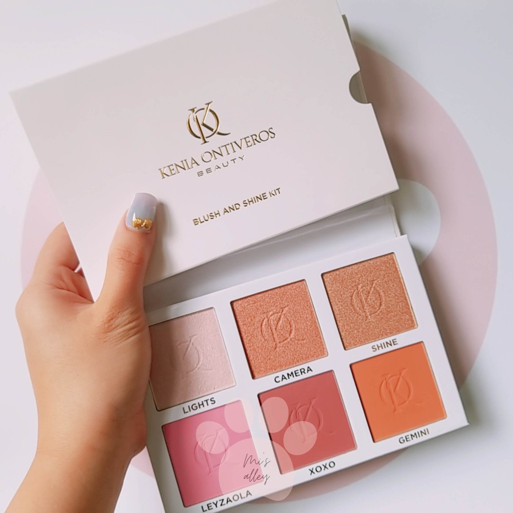 🌸 Kenia Ontiveros🌸 Bảng phấn mắt, tạo khối và highlight Blush & Shine Kit