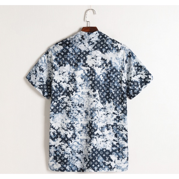 Áo Thun cotton Tay Ngắn In Họa Tiết Lv Thời Trang Cho Nam Nữ