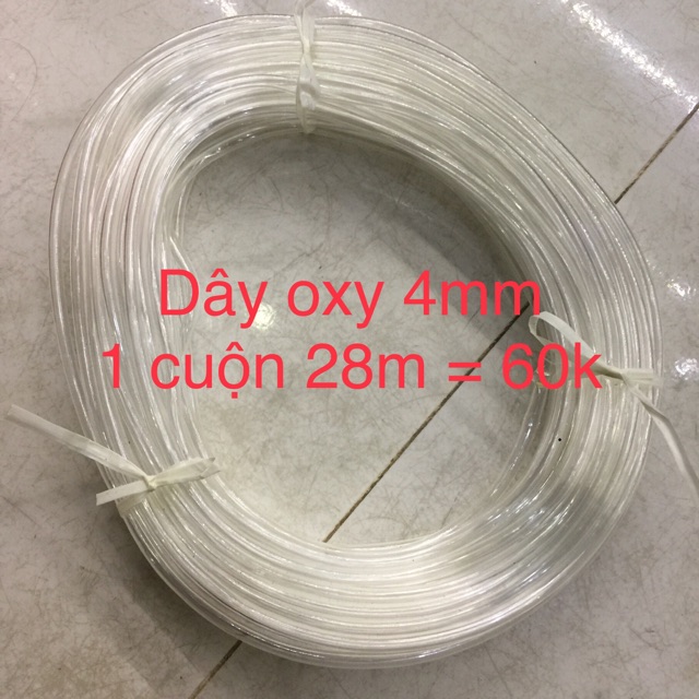 Dây Oxy Cho Hồ Cá 4mm , 5mm ( 28 Mét )