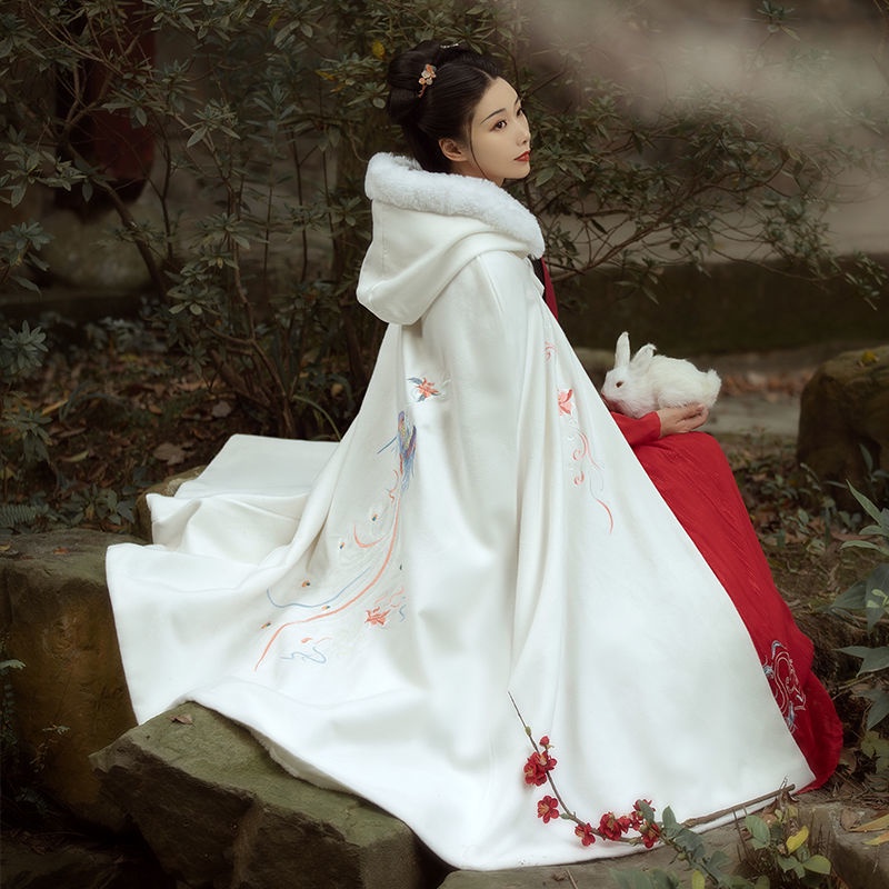 Áo Choàng Hán Phục Bằng Len Dày Dáng Dài Thời Trang Nam Nữ | BigBuy360 - bigbuy360.vn