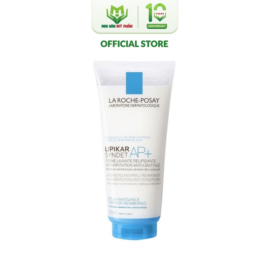 Sữa Rửa Mặt Và Tắm La Roche-Posay Lipikar Syndet AP Lipid-Replenishing Cream Wash Anti-Irritation Anti-Scratching 200ml